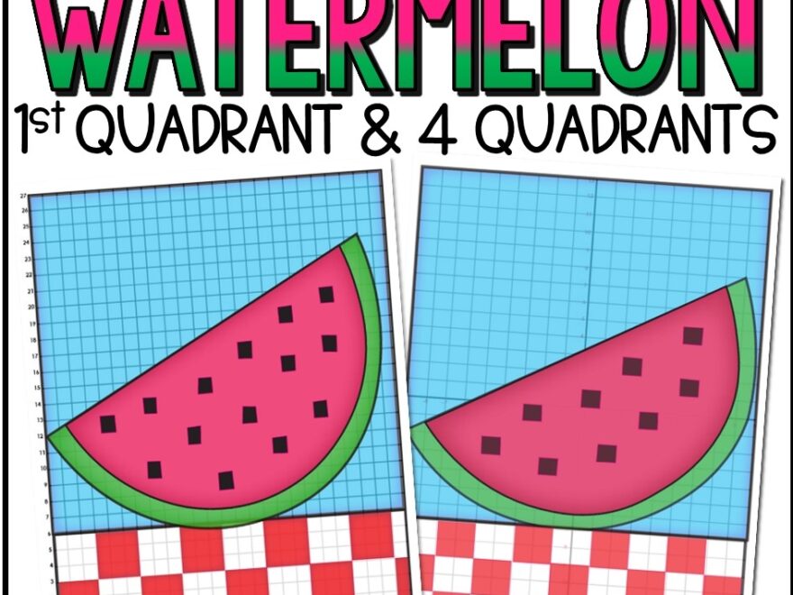 Watermelon Coordinate Graphing Printable Summer Math Mystery Picture Made By Teachers
