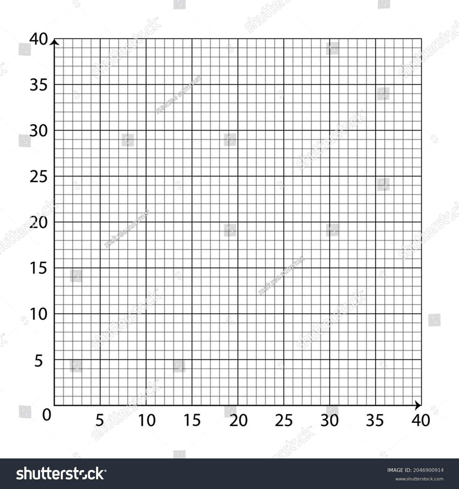 White Graph Paper Black X axis Y axis Stock Vector Royalty Free 2046900914 Shutterstock