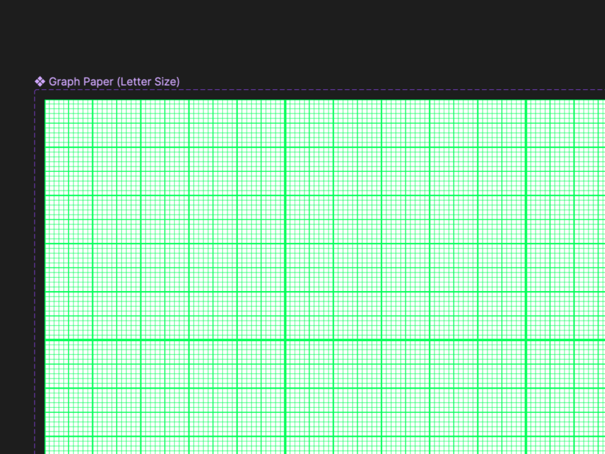 Whitelines Graph Paper Template Figma