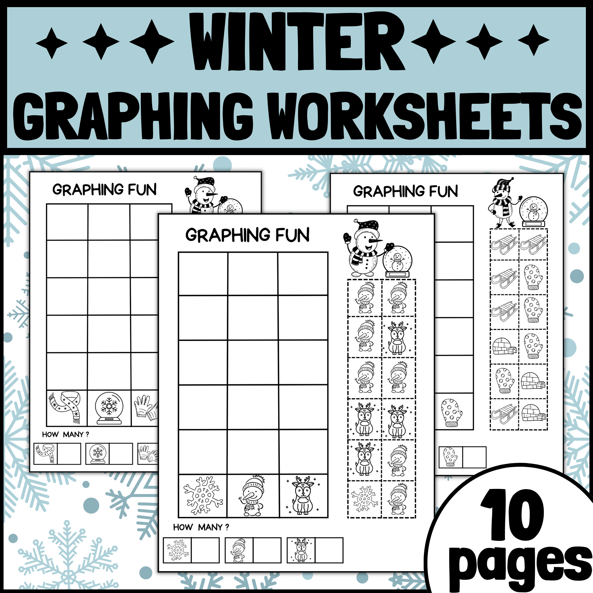 Winter Graphing Worksheets Winter Math Kindergarten Graphing Printable Made By Teachers