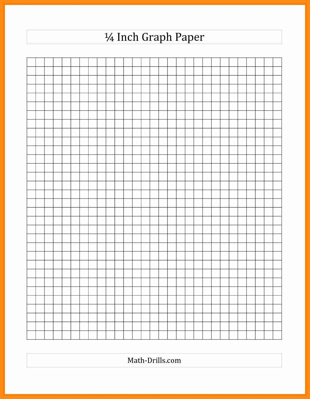 Quarter Inch Graph Paper Printable