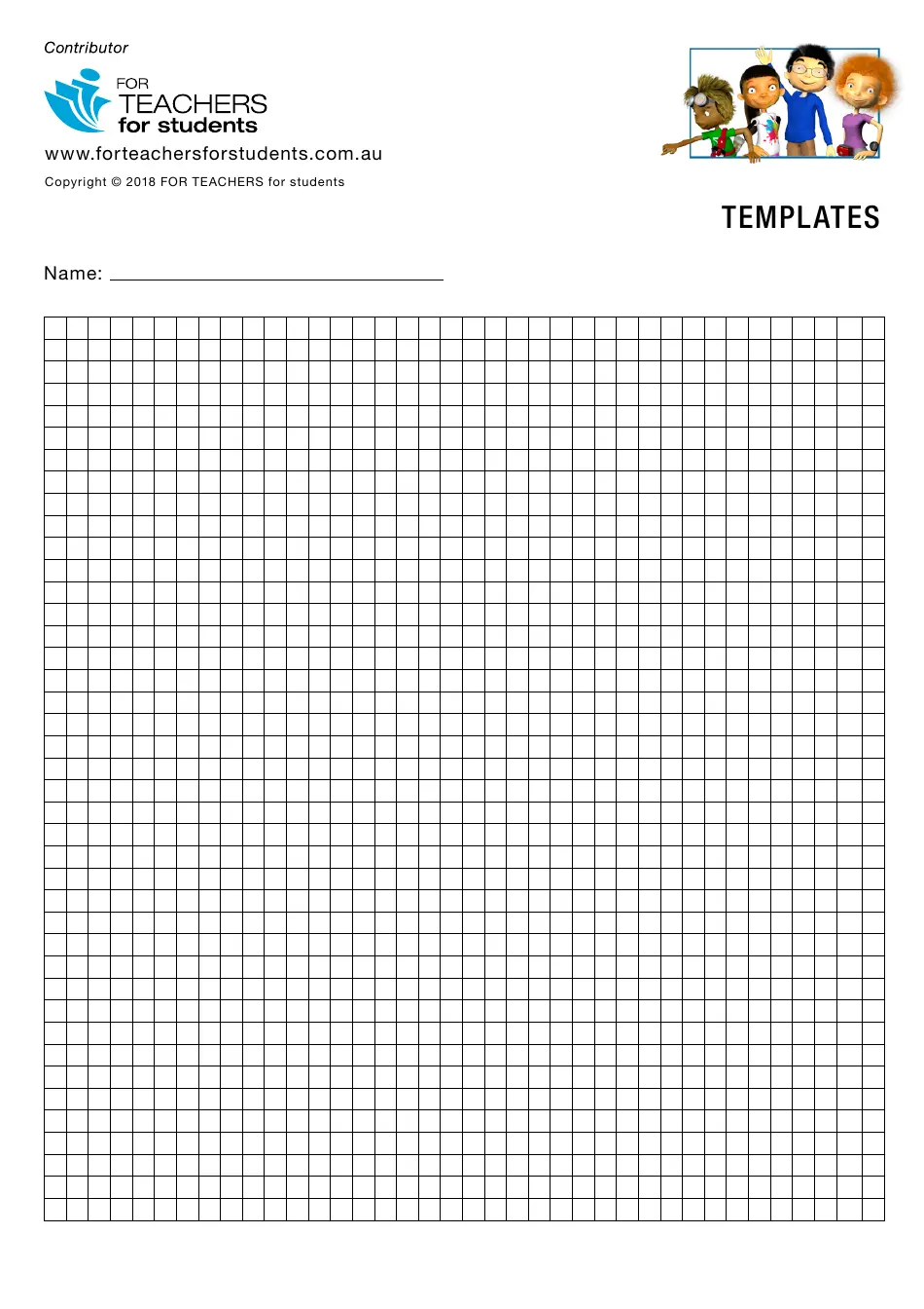 1 4 Inch Grid Paper Template For Teachers For Students Download Printable PDF Templateroller