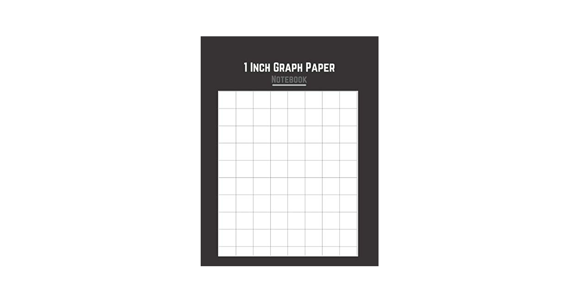 1 Inch Graph Paper Notebook A4 Size With 8x10 Squares 80 Boxes Per Page 1 In Squares Double Sided Printing Non Perforated Notebook With Thick Solid Line Large Square Grids Publications 
