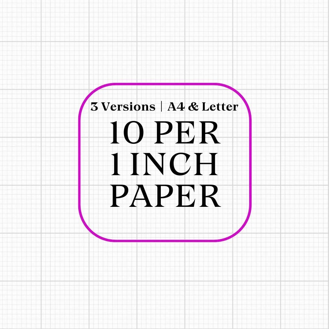 10 Squares Per Inch Graph Paper 10x10 Graph Paper Printable Graph Paper Cross Stitch Paper A4 Letter Printable Grid Paper Helpful Etsy