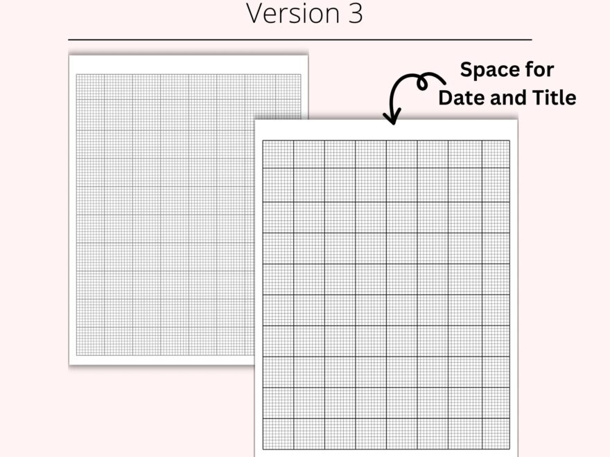 10 Squares Per Inch Graph Paper Bundle Printable Cross Stitch Paper Printable Grid Paper Squared 10 X 10 Graph Paper Instant Download Etsy