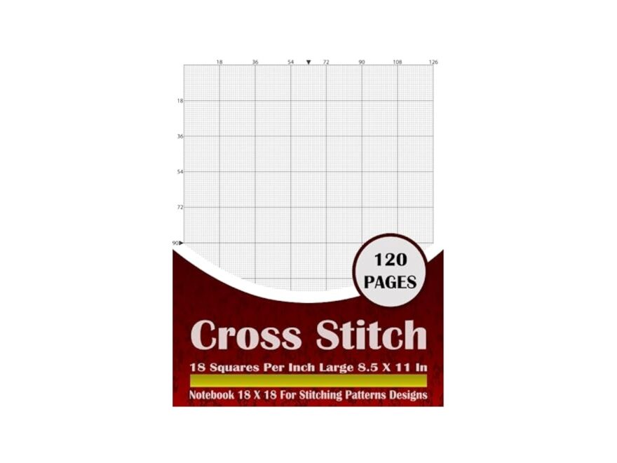 18 Count Graph Paper Notebook Cross Stitching Graph Paper Notebook 18 Squares Per Inch Graph Paper For Needlework Embroidery Pattern Design HMD Graph Paper Amazon Books