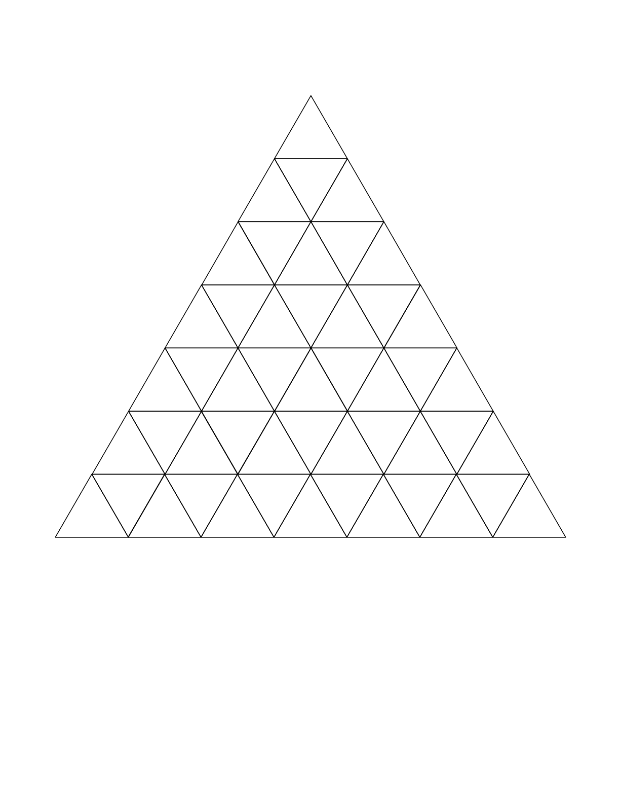 5 Free Printable Triangle Graph Paper Grid Template In PDF