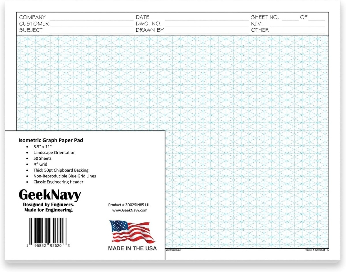 3-D Graph Paper Printable Many