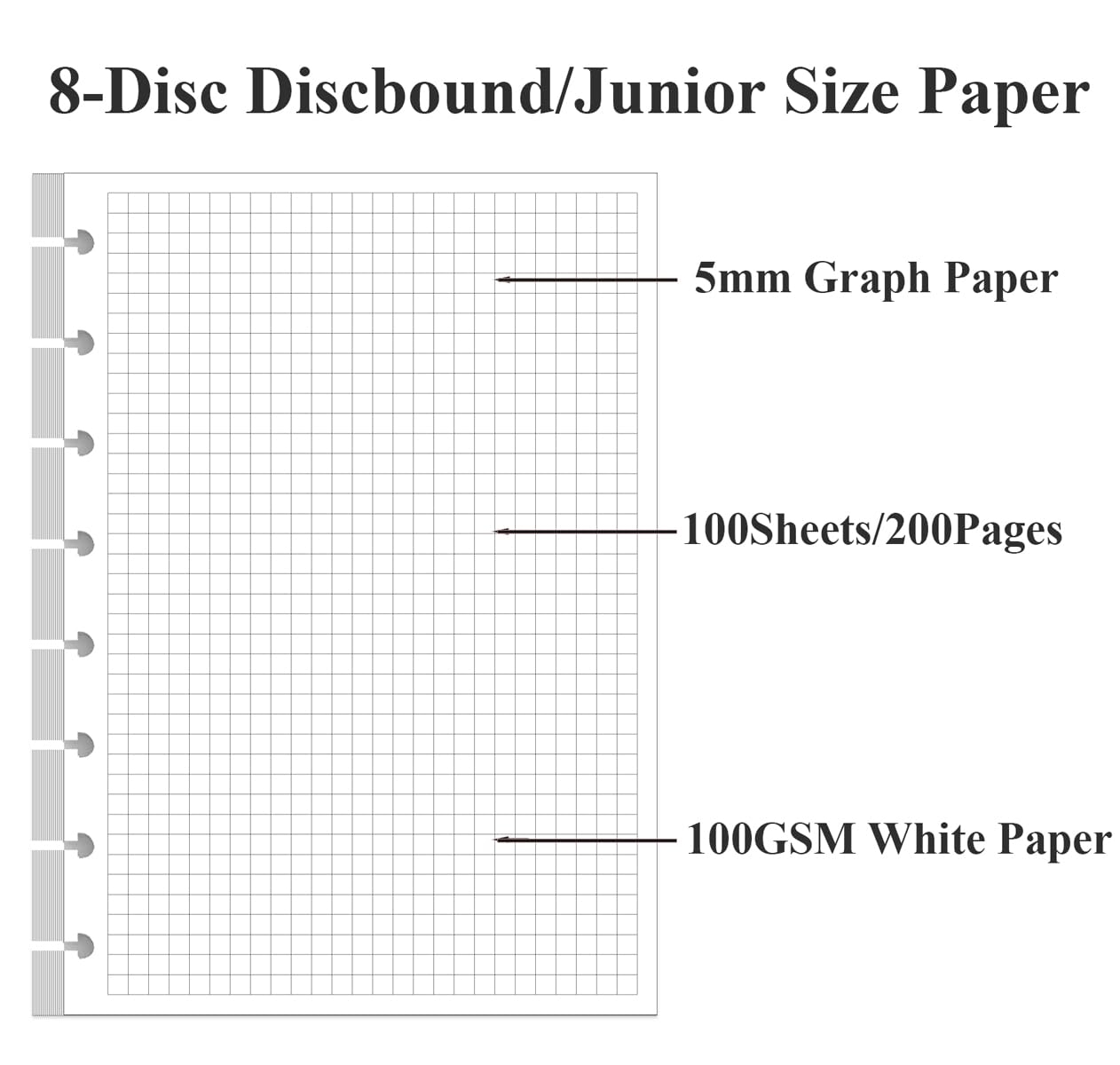Amazon A5 TUL Discbound Grid Refill Paper 8 Disc Discbound Graph Paper 100Sheets 200Pages Loose Leaf Grid Paper 100gsm White Paper 5 8 X 8 3 In Office Products Amazon A5 TUL Discbound Grid Refill Paper 8 Disc Discbound Graph Paper 100Sheets 200Pages Loose Leaf Grid Paper 100gsm White Paper 5 8 X 8 3 In Office Products