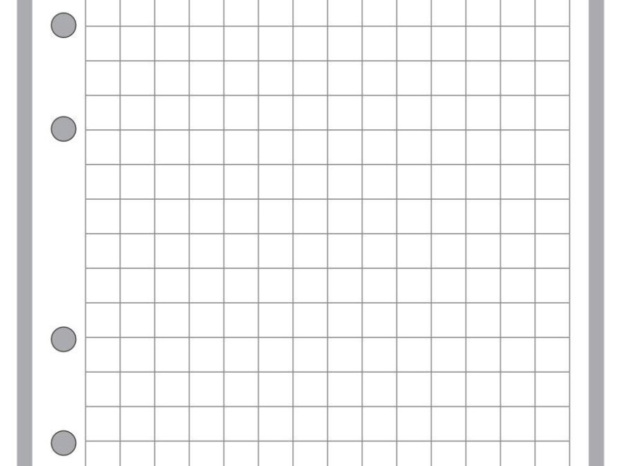 Amazon A6 Size 1 4 Graph Paper Planner Insert For 6 Ring Binders 4 1 X 5 8 This Is A European Standard A6 Size Your A6 May BE Different Please See Images Office