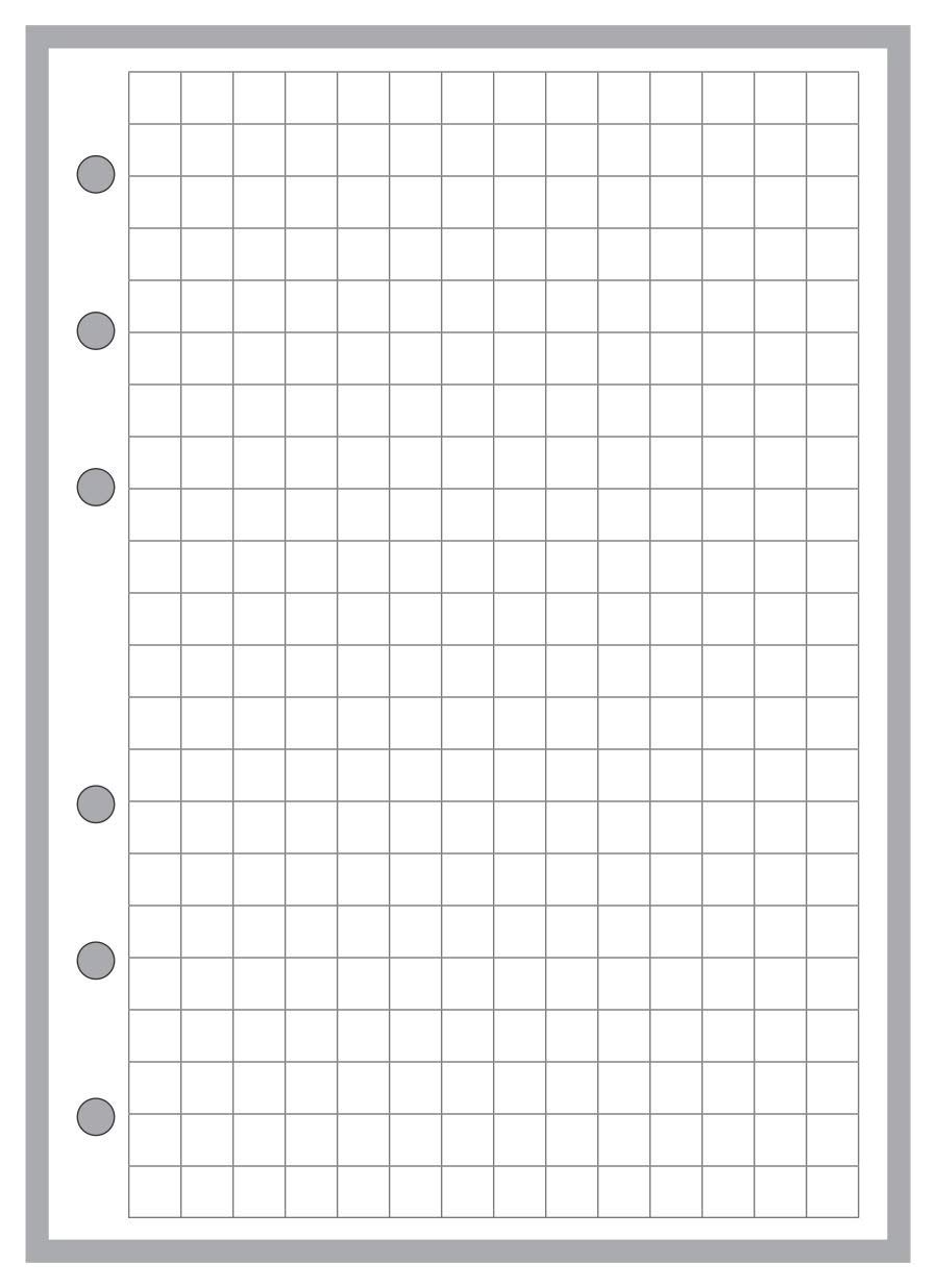 Amazon A6 Size 1 4 Graph Paper Planner Insert For 6 Ring Binders 4 1 X 5 8 This Is A European Standard A6 Size Your A6 May BE Different Please See Images Office