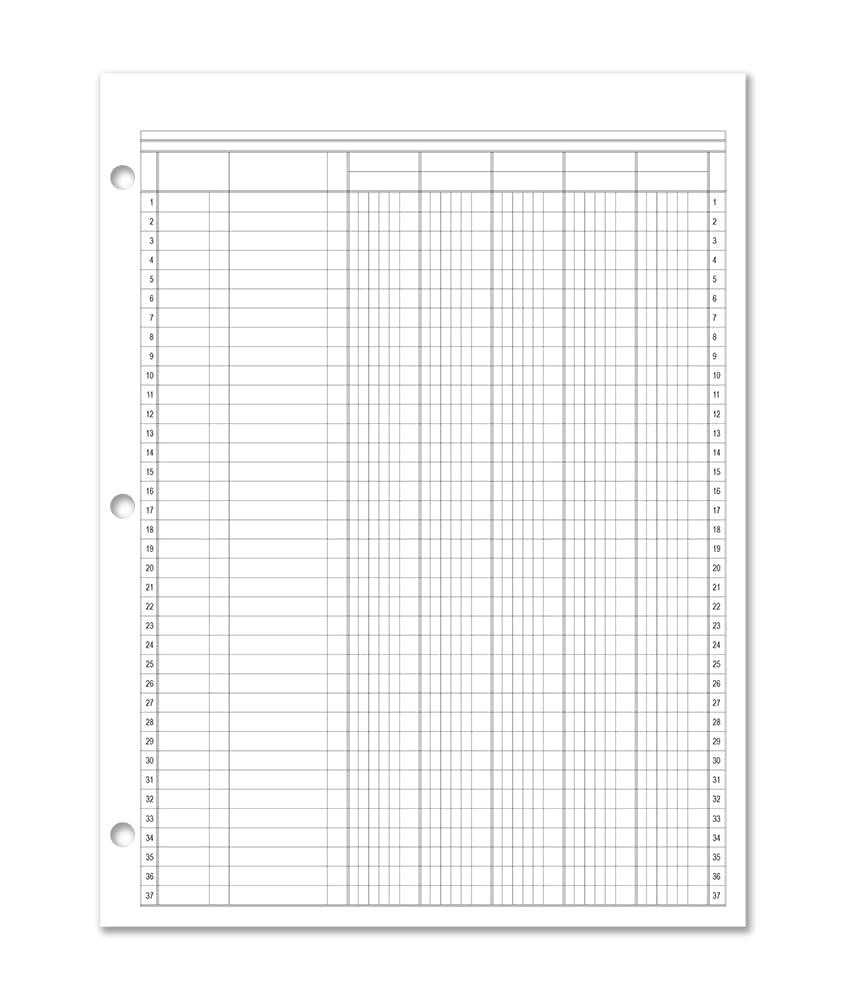 Accounting Graph Paper Printable