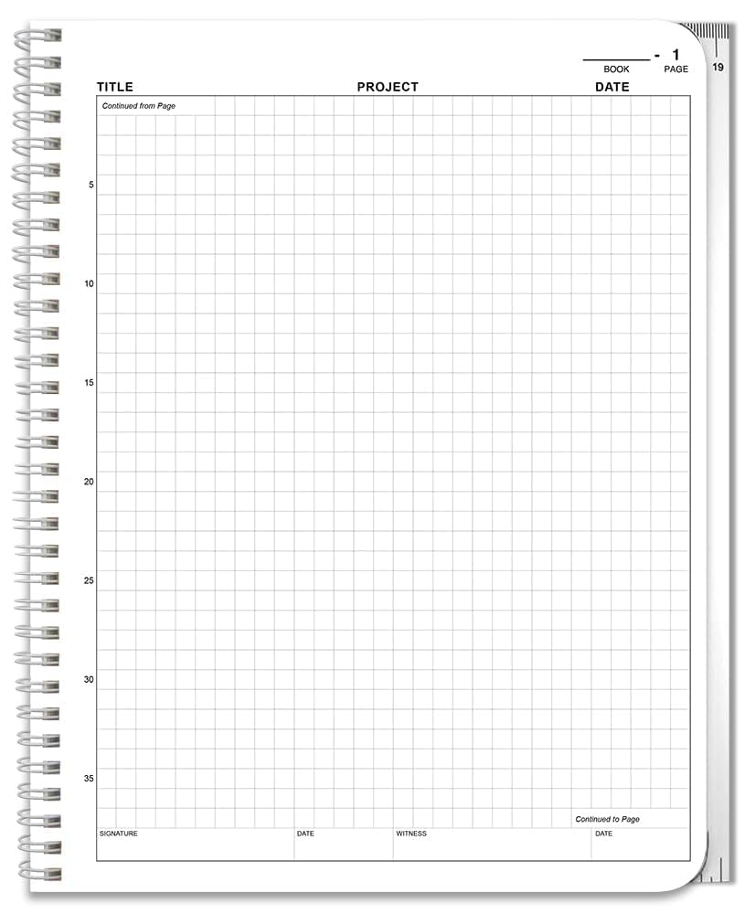 Amazon BookFactory Carbonless Lab Notebook Scientific Grid Format Laboratory Notebook Contains Carbon Copies 8 5 X 11 50 Sets Of Pages 100 Sheets Total Duplicator Wire O Bound LAB 050 WTG D Science