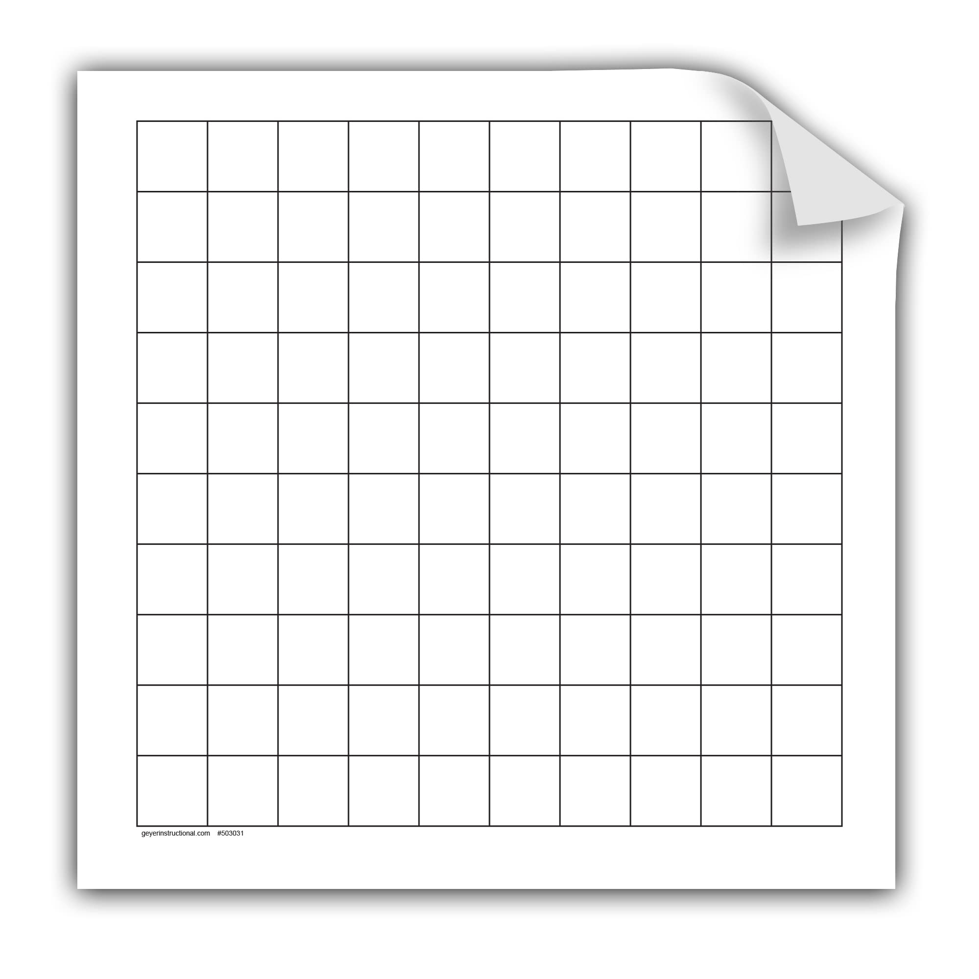 Amazon Geyer Instructional Products 503031 10x10 Squares Static Cling Graph Office Products Amazon Geyer Instructional Products 503031 10x10 Squares Static Cling Graph Office Products