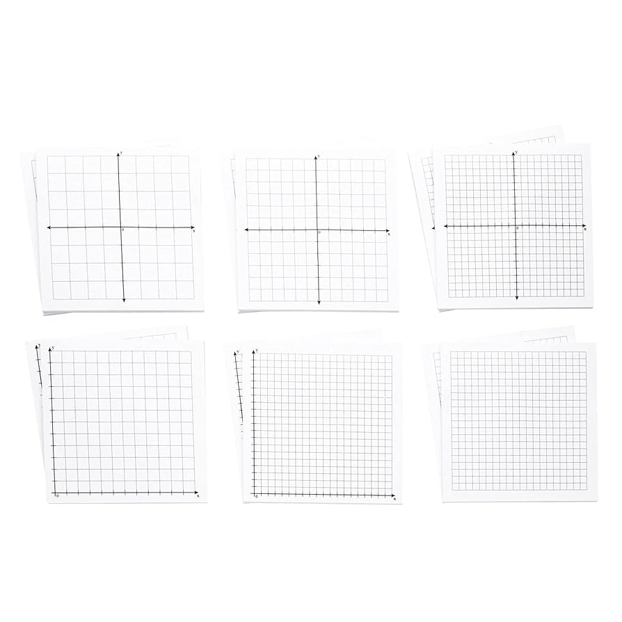 Printable First Quadrant Graph Paper