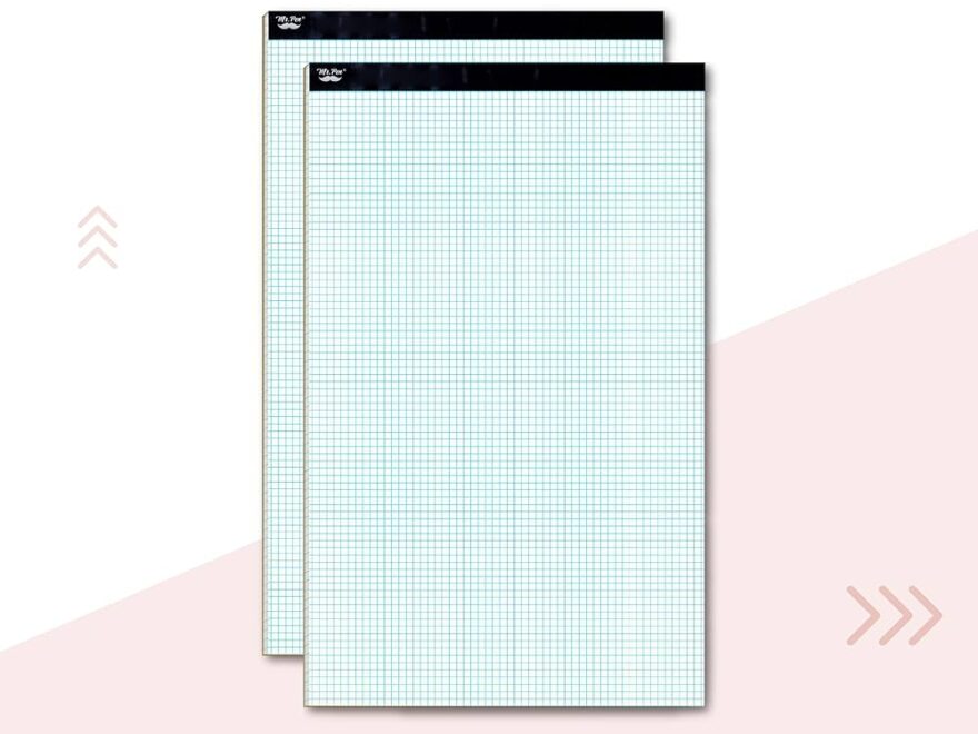 Amazon Mr Pen Graph Paper 2 Pack Of 22 Sheets 17 x11 5x5 5 Squares Per Inch Graphing Paper Office Products