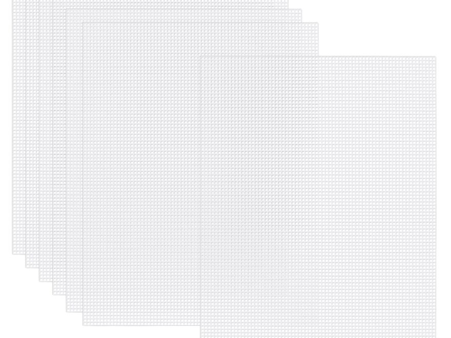 Amazon Phinus 7 Piece Plastic Canvas Sheets 10 5 X 13 5 Eye Mesh For Embroidery Knit Crochet Projects DIY Handicraft Make Dividers Arts Crafts Sewing