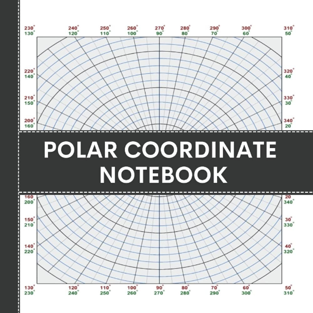 Amazon Polar Coordinate Notebook Blank 10 Degree Angel Polar Grid Drawing Graph Paper Notebook For All Sketches And Geometric Drawing Notes 9798515969318 Publishing House Big Bull Books