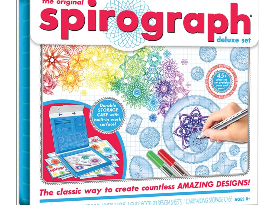 Amazon Spirograph Deluxe Set Spiral Art Drawing Kit The Classic Way To Make Countless Amazing Designs For Kids Ages 8 Toys Games
