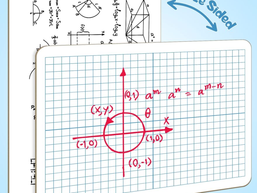 Amazon XY Axis Graph Dry Erase Board 9 X 12 Double Sided Coordinate Grid Whiteboard Math Manipulatives For Students Classroom And Home Small Dry Erase White Board Office Products