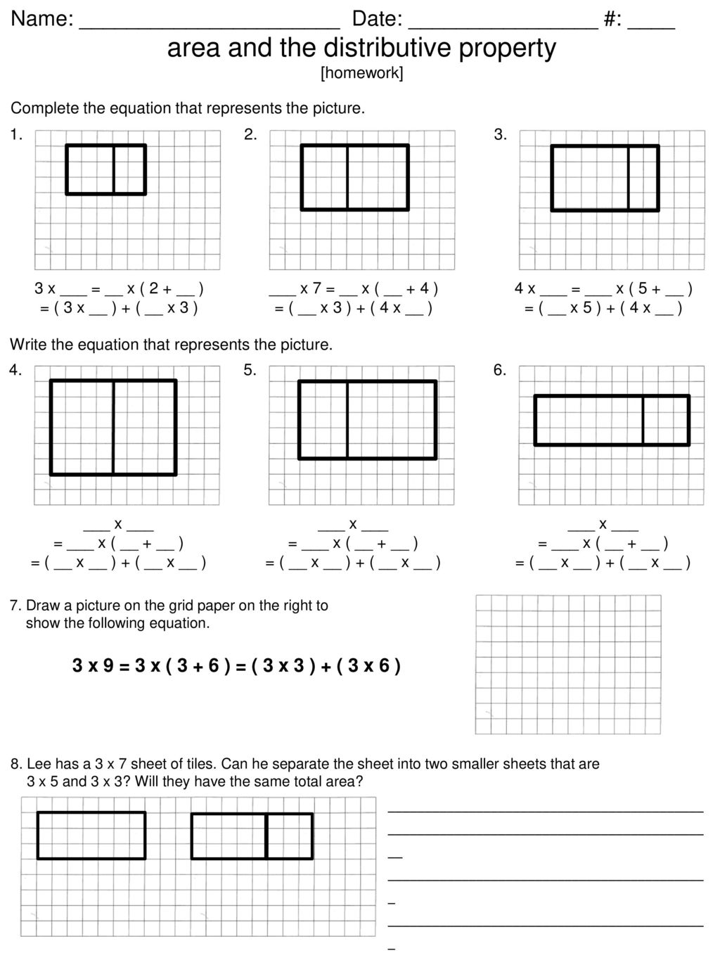 Area And The Distributive Property Ppt Download Worksheets Library Area And The Distributive Property Ppt Download Worksheets Library