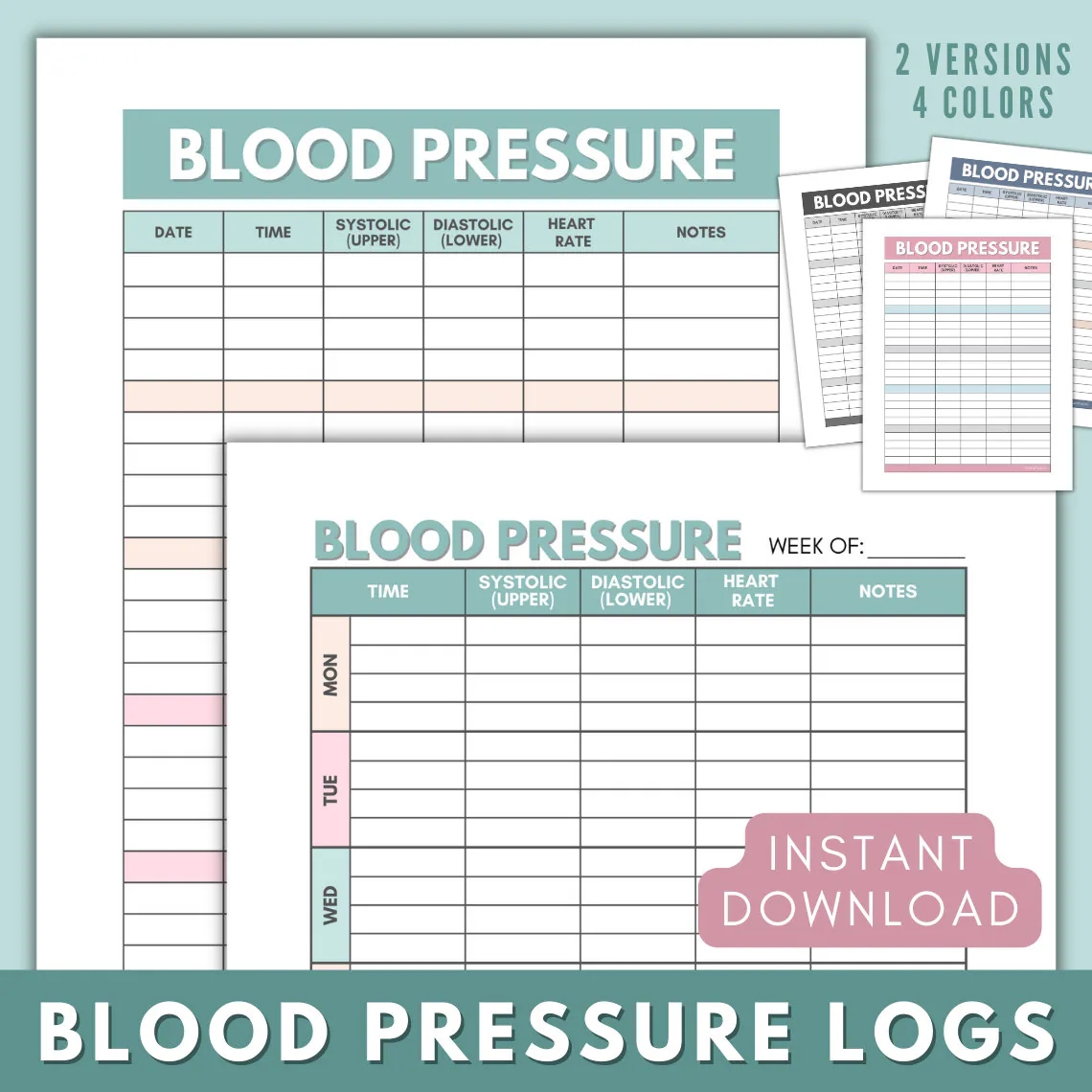 Printable Blood Pressure Graph Paper
