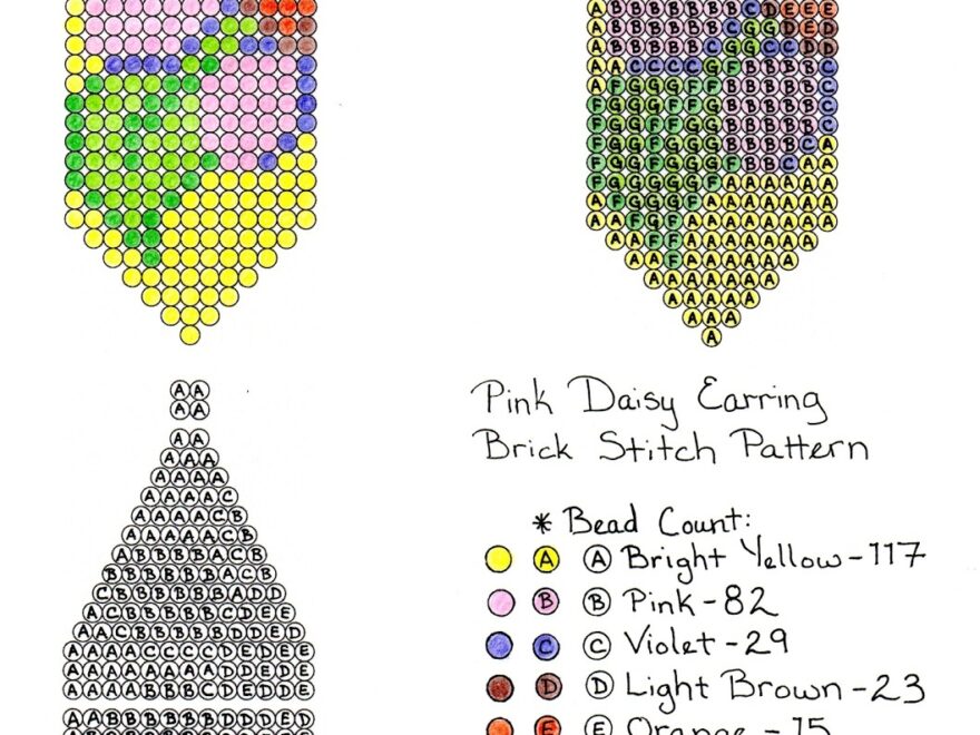 Brick Stitch Earring Graph Paper Free Brick Stitch Patterns 2025