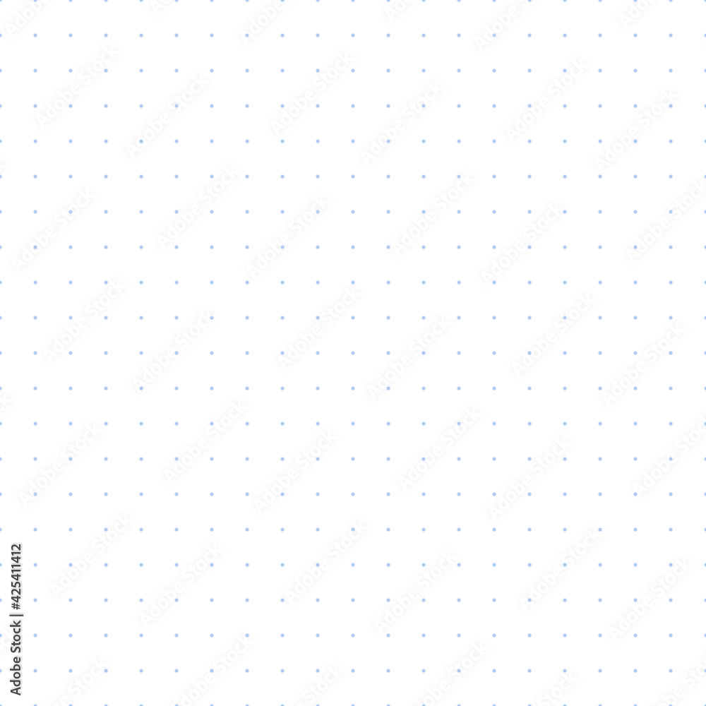 Bullet Journal Texture Seamless Pattern Blue Dot Grid Graph Paper Template For Notebooks Simple Dotted Background Printable Vector Design Stock Vector Adobe Stock