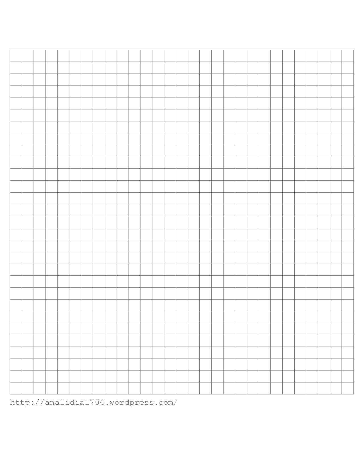 Graph Paper Printable 29x38 Grid