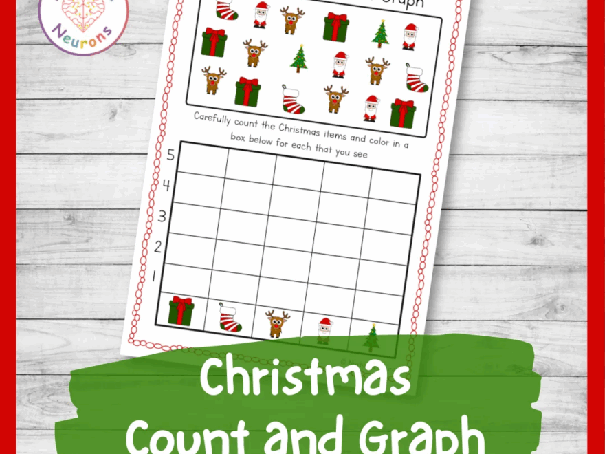 Christmas Count And Graph Worksheet printable Block Graph Activity Nurtured Neurons
