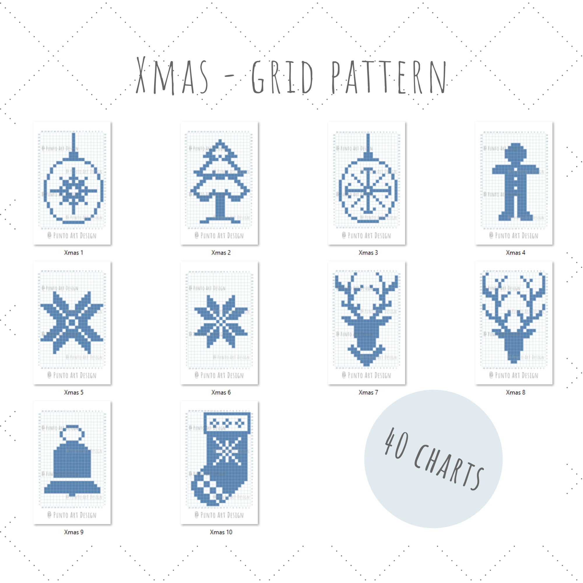 Christmas Design Chart Free Grid Pattern Punto Art Design Christmas Design Chart Free Grid Pattern Punto Art Design