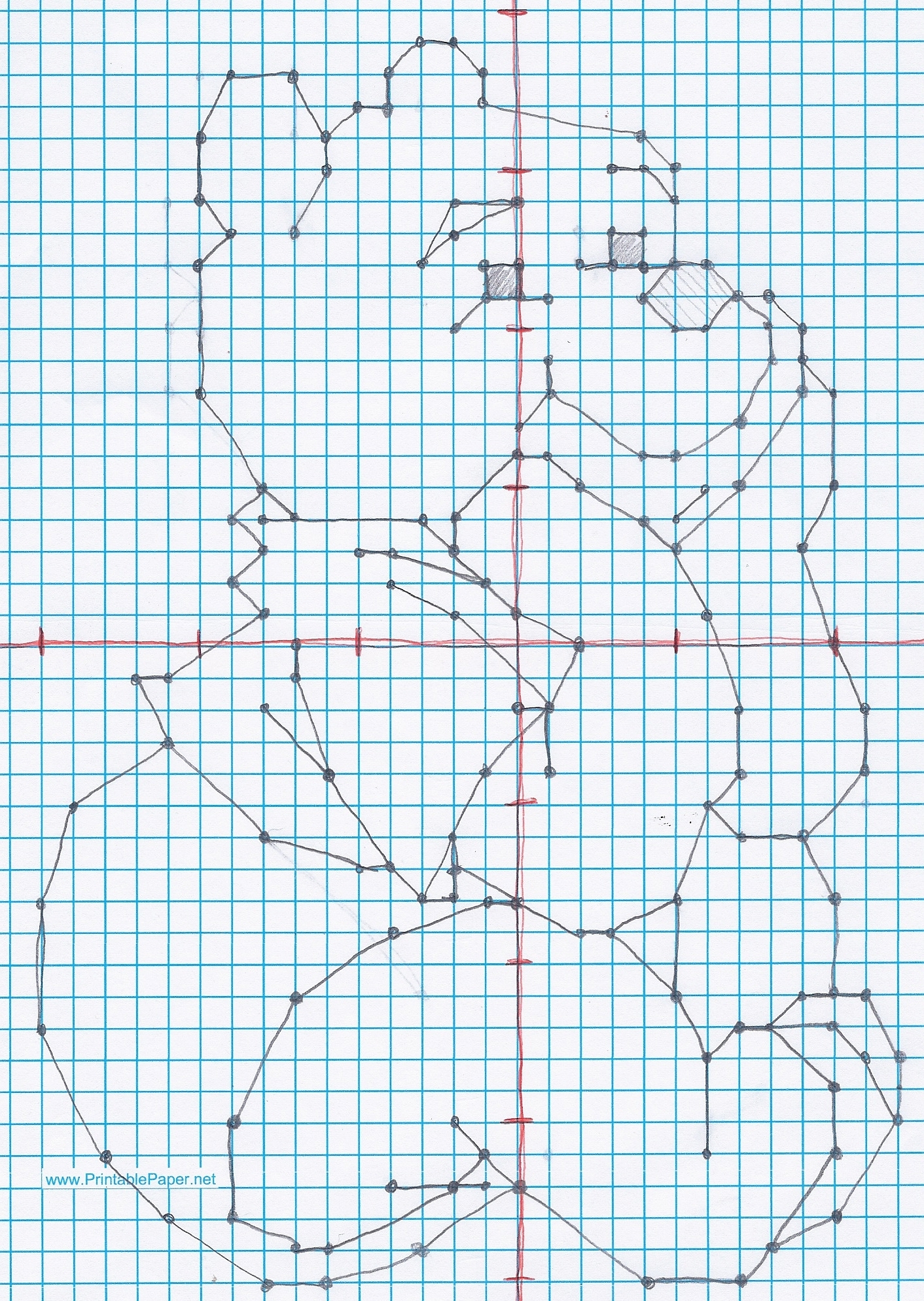Christmas Nativity 2 5 Cm 0 5 Cm Graph Paper Worksheets Library