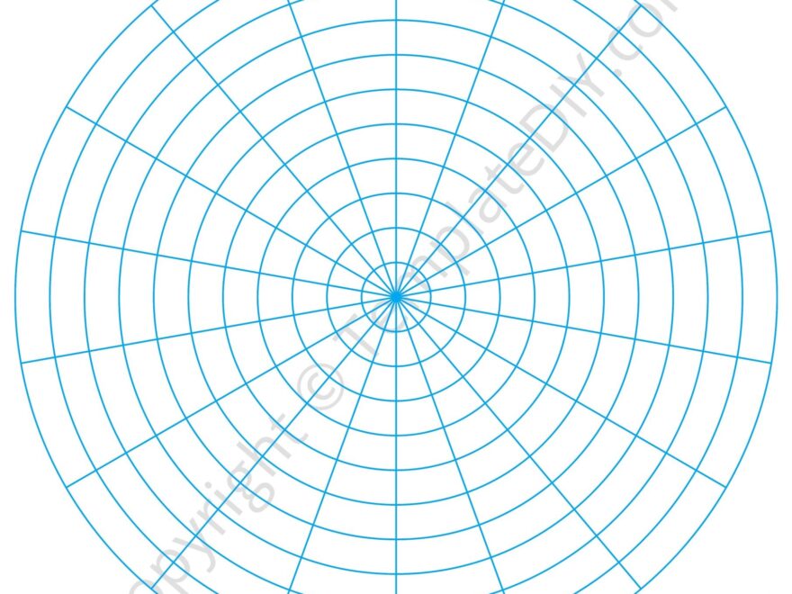 Circular Graph Paper Circle Grid Paper Template In PDF