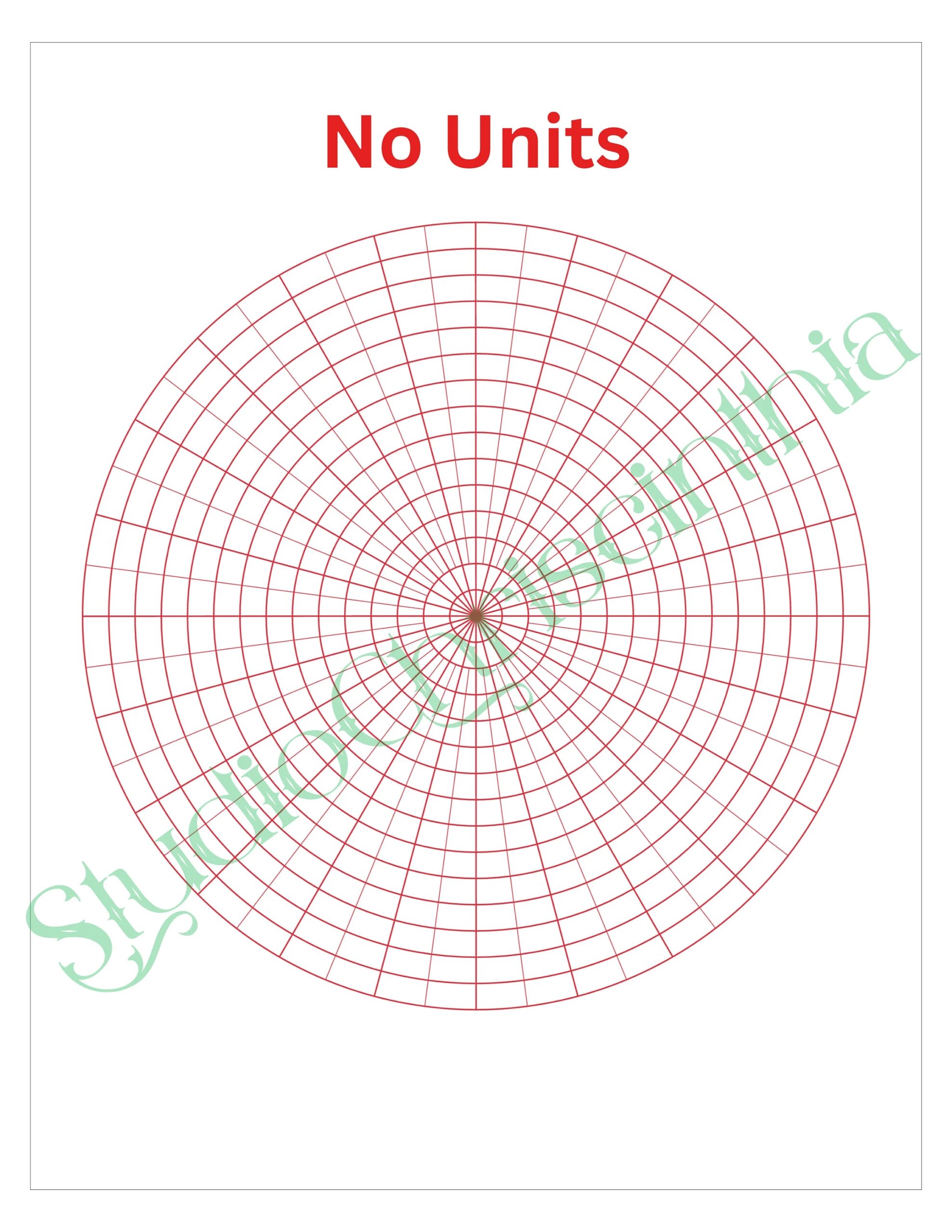 Circular Graph Paper STEM Education STEAM Education Back To School Polar Graph Paper Polar Grid Paper Circle Graph Paper SIZE A4 Etsy