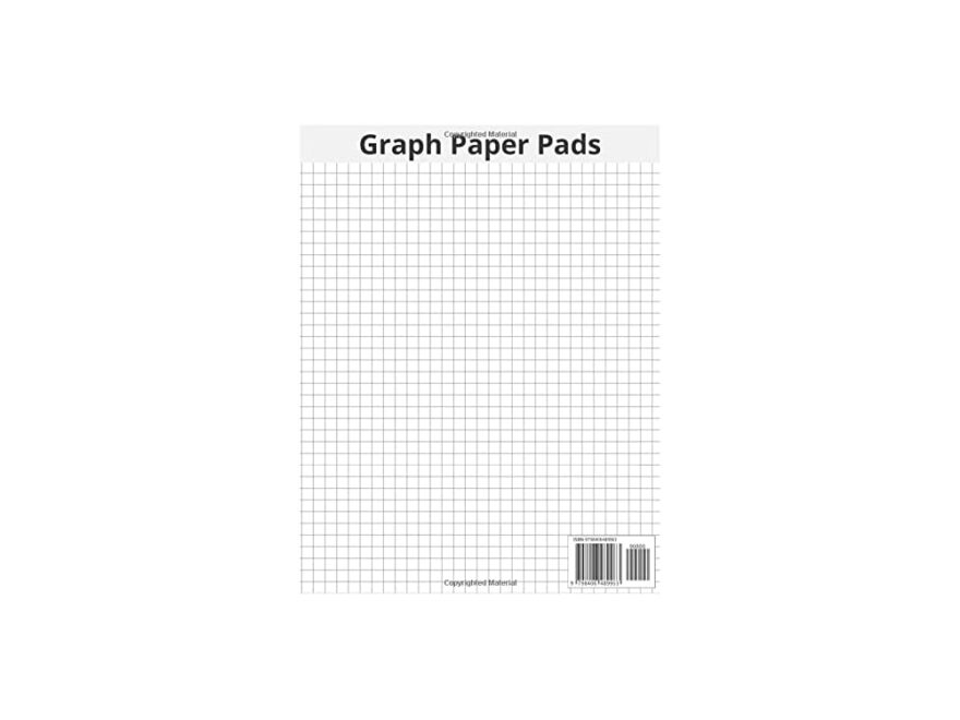 Computation Notebook Pads 8 5x11 4x4 Grid 2 Pack 50 Sheets Each Graph Paper