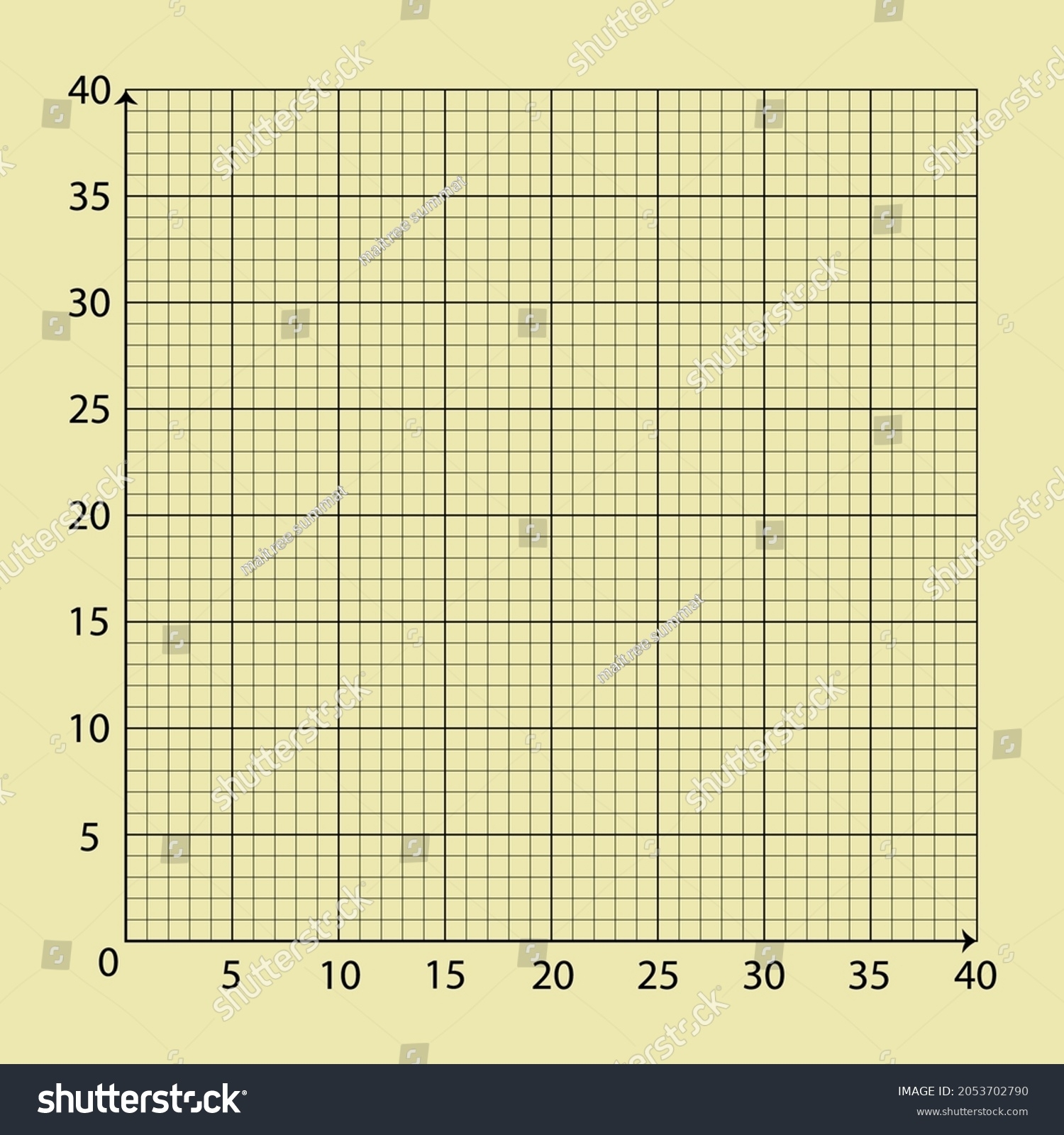 Cream Graph Paper Black X axis Y axis Stock Vector Royalty Free 2053702790 Shutterstock