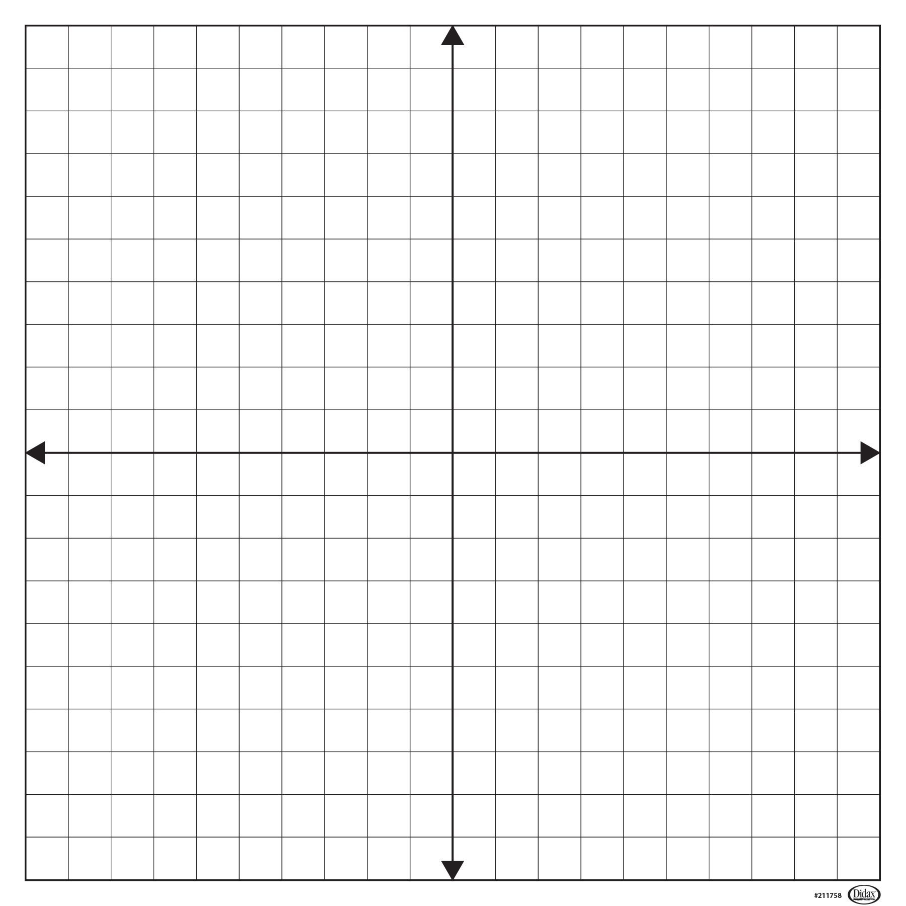 Demonstration Magnetic Dry Erase Coordinate Grid
