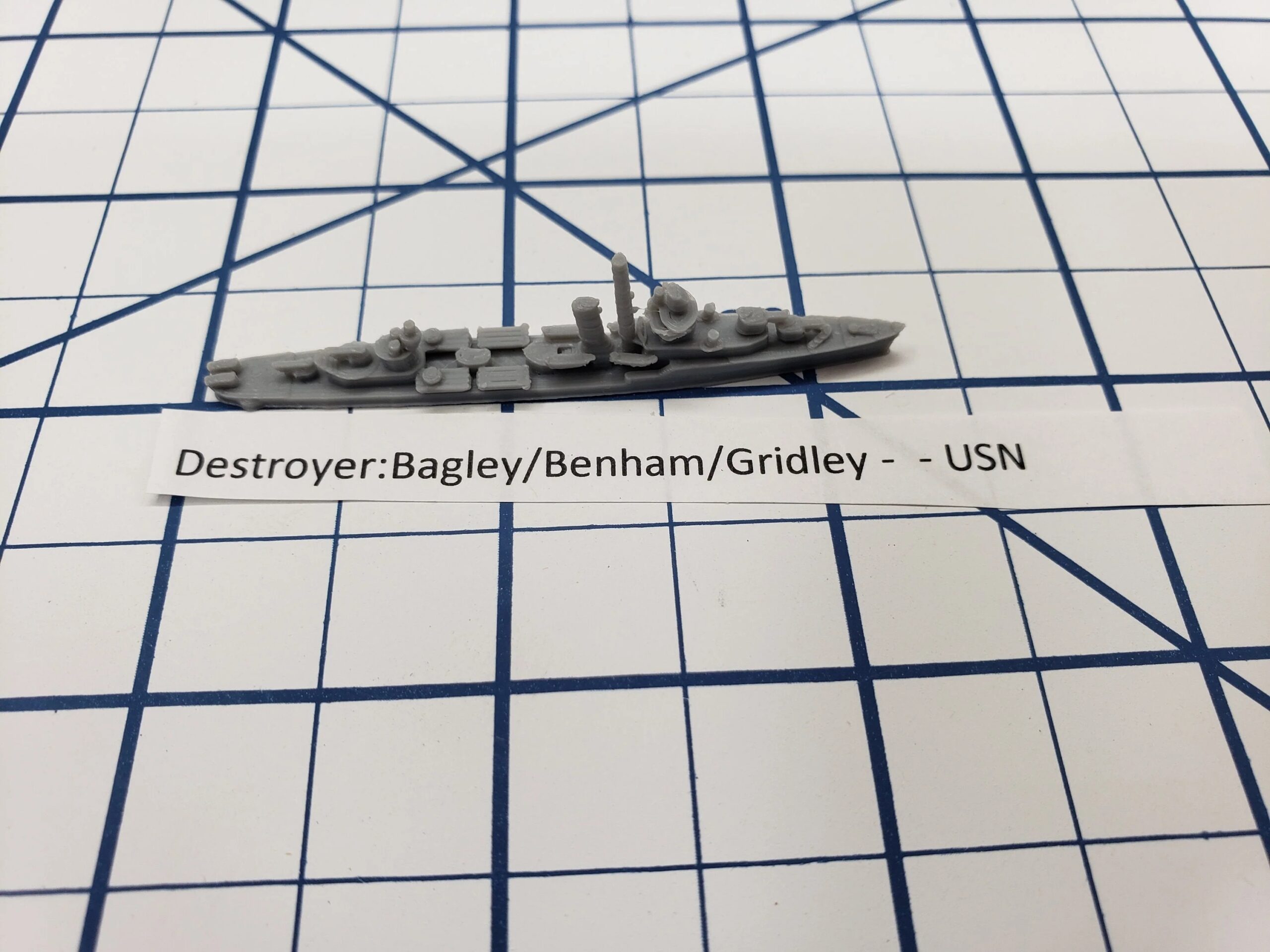 Destroyer Bagley Benham Gridley Class USN Wargaming Axis And Allies EBay