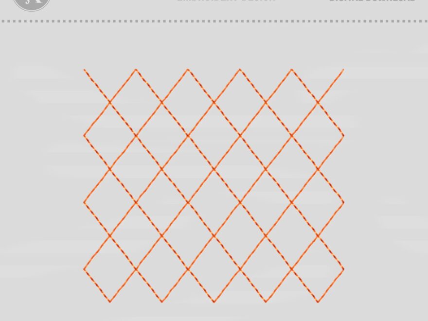 Diamond Quilting Machine Embroidery Design Edge To Edge Block 19 Sizes Etsy