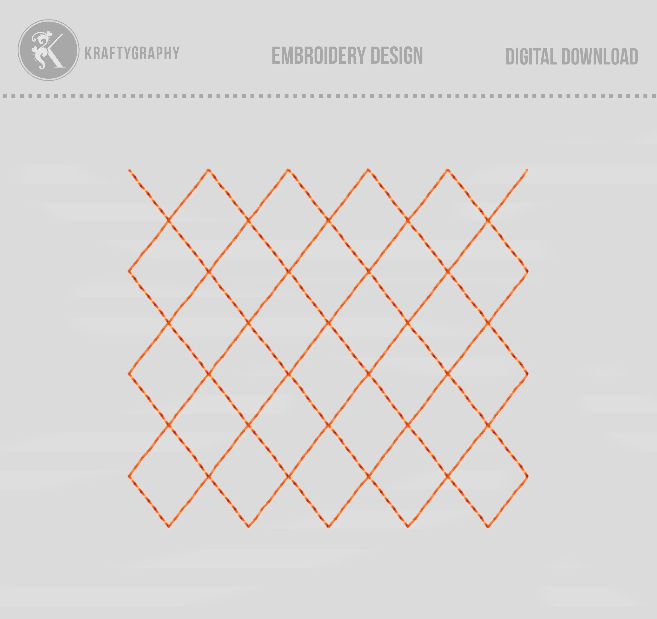 Diamond Quilting Machine Embroidery Design Edge To Edge Block 19 Sizes Etsy