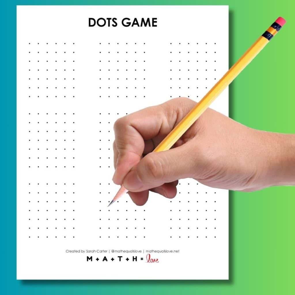 Dots Game Printable Collection Math Love Dots Game Printable Collection Math Love