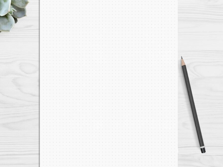 Dotted Grid Template Paper Printable 5mm Dot Grid Etsy
