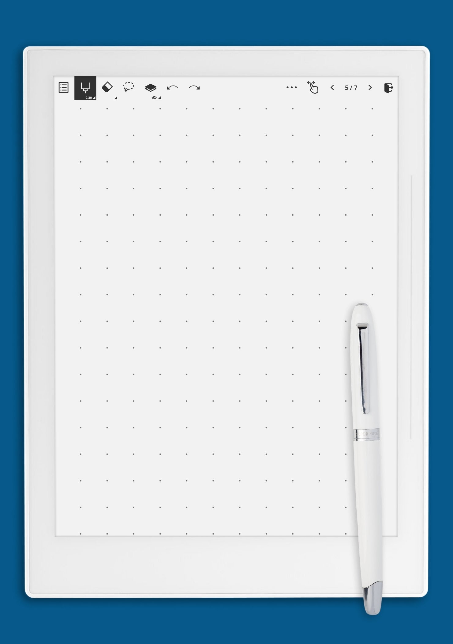 Download Printable Dot Grid Paper With 2 Dots Per Inch PDF