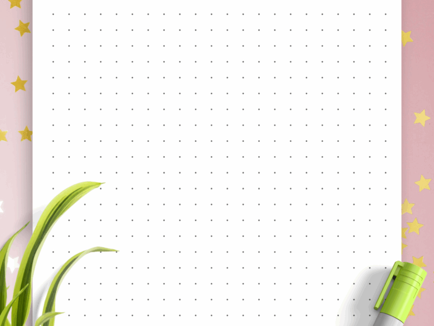 Download Printable Dot Grid Paper With 4 Dots Per Inch PDF
