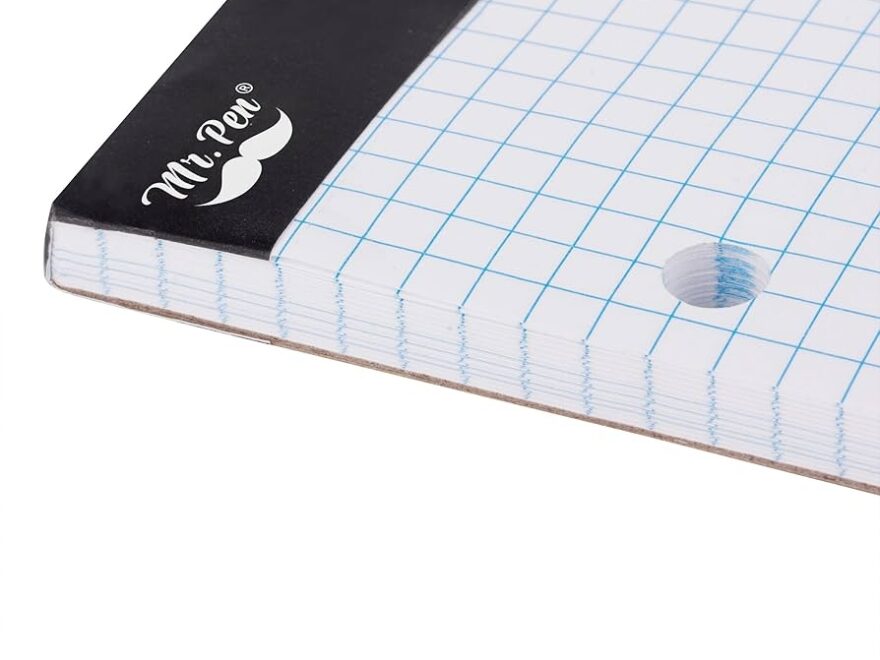 Drafting Paper Mr Pen Graph Paper Grid Paper Pad 4x4 4 Squares Per Inch 8 5 Inchx11 Inch 55 Sheets 3 Hole Punched White 4x4 Graph Paper