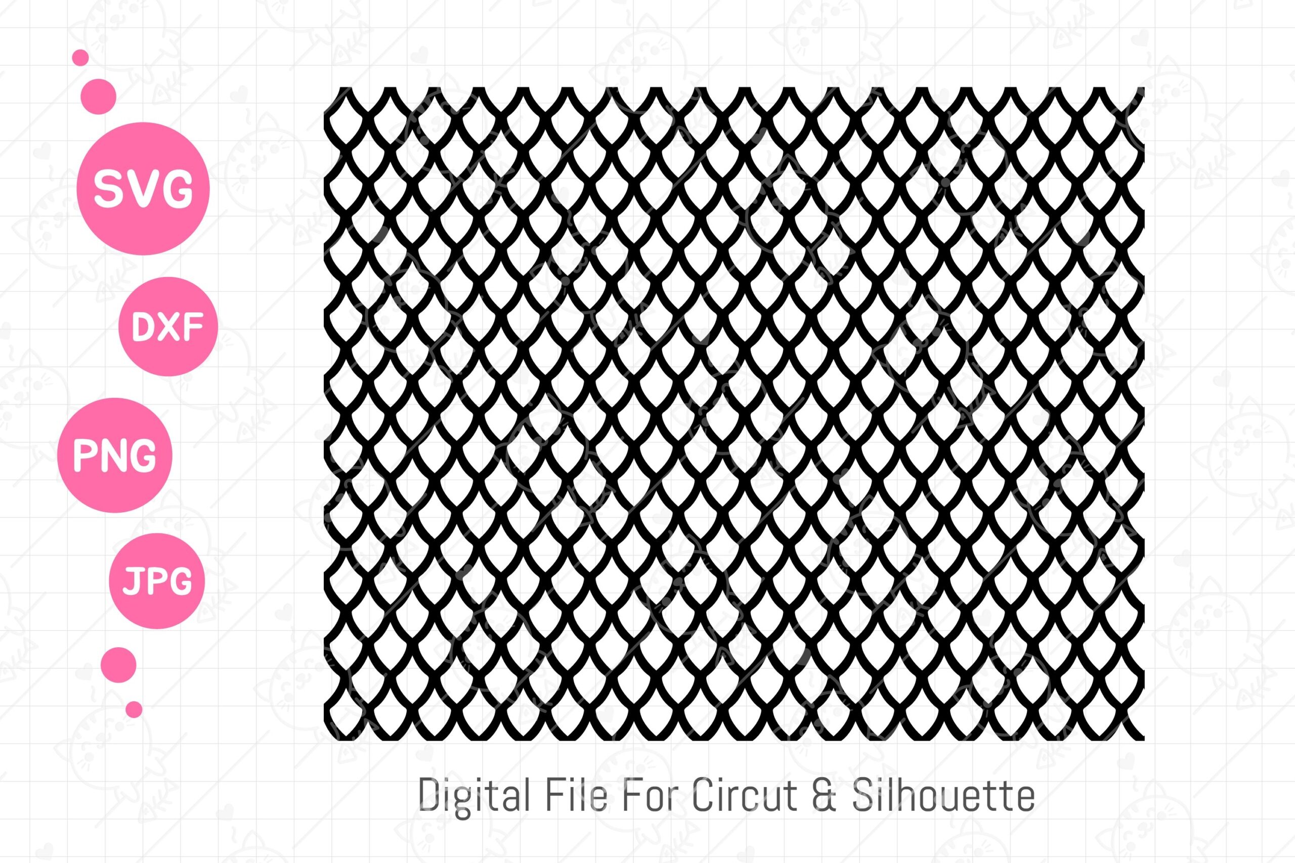 Dragon Scales Pattern Svg Mermaid Scales Fish 1409013 