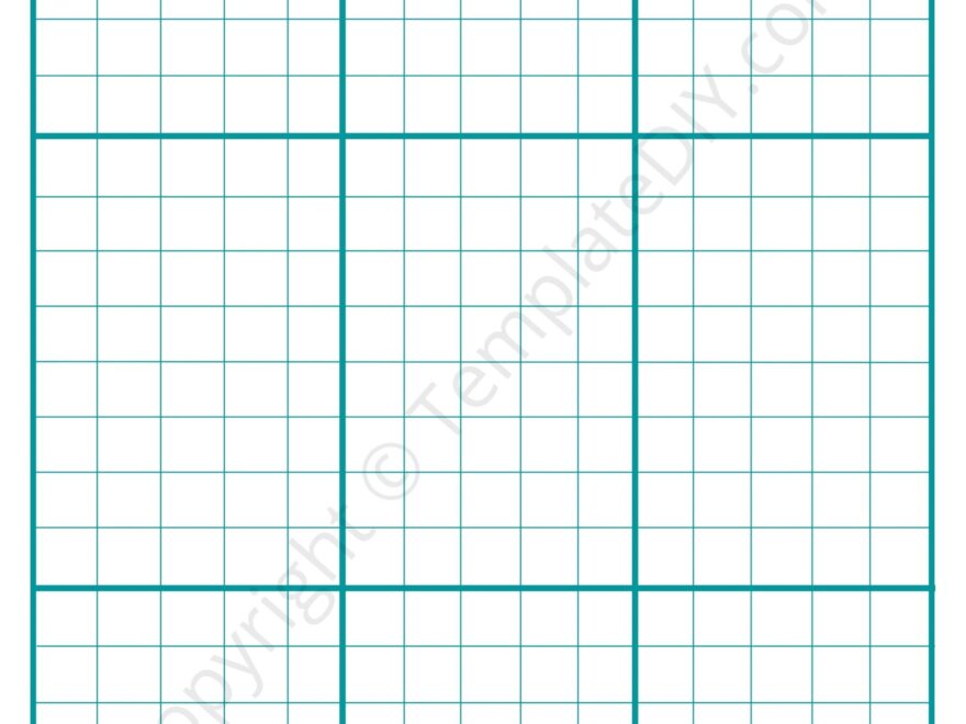 Editable Division Graph Paper Template PDF