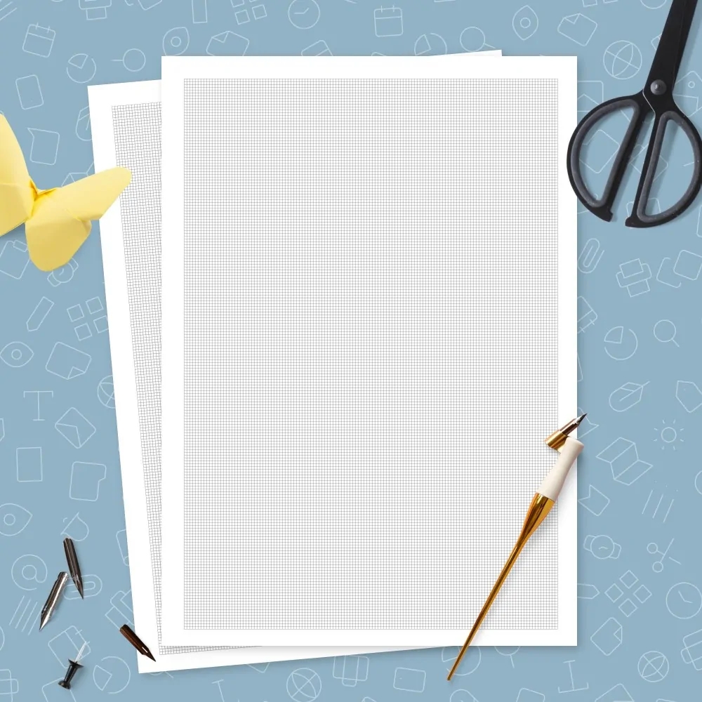 Engineering Graph Paper 1mm Squares Template Printable PDF Engineering Graph Paper 1mm Squares Template Printable PDF