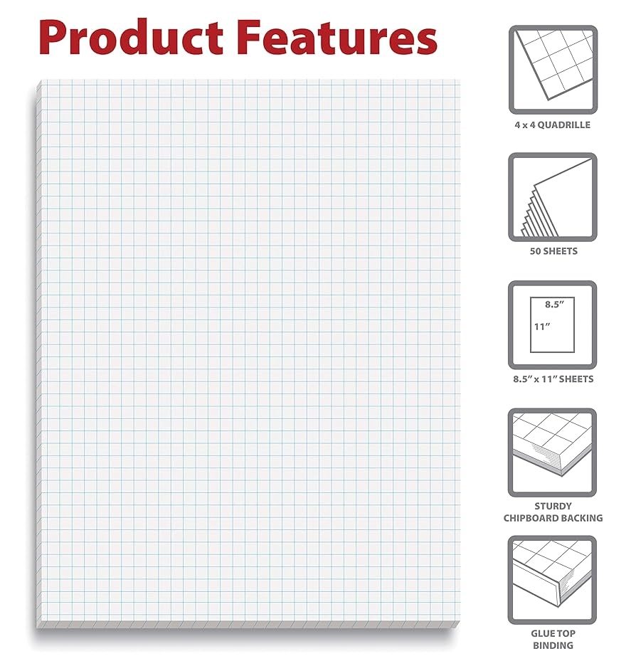 Engineering Graph Paper 2 Pack Graph Paper Pads 8 5x11 Inch Quad Rule Notebooks 50 Sheets Each Yellow Pads 8 5 X 11 Letter Size Engineering Graph Paper 2 Pack Graph Paper Pads 8 5x11 Inch Quad Rule Notebooks 50 Sheets Each Yellow Pads 8 5 X 11 Letter Size