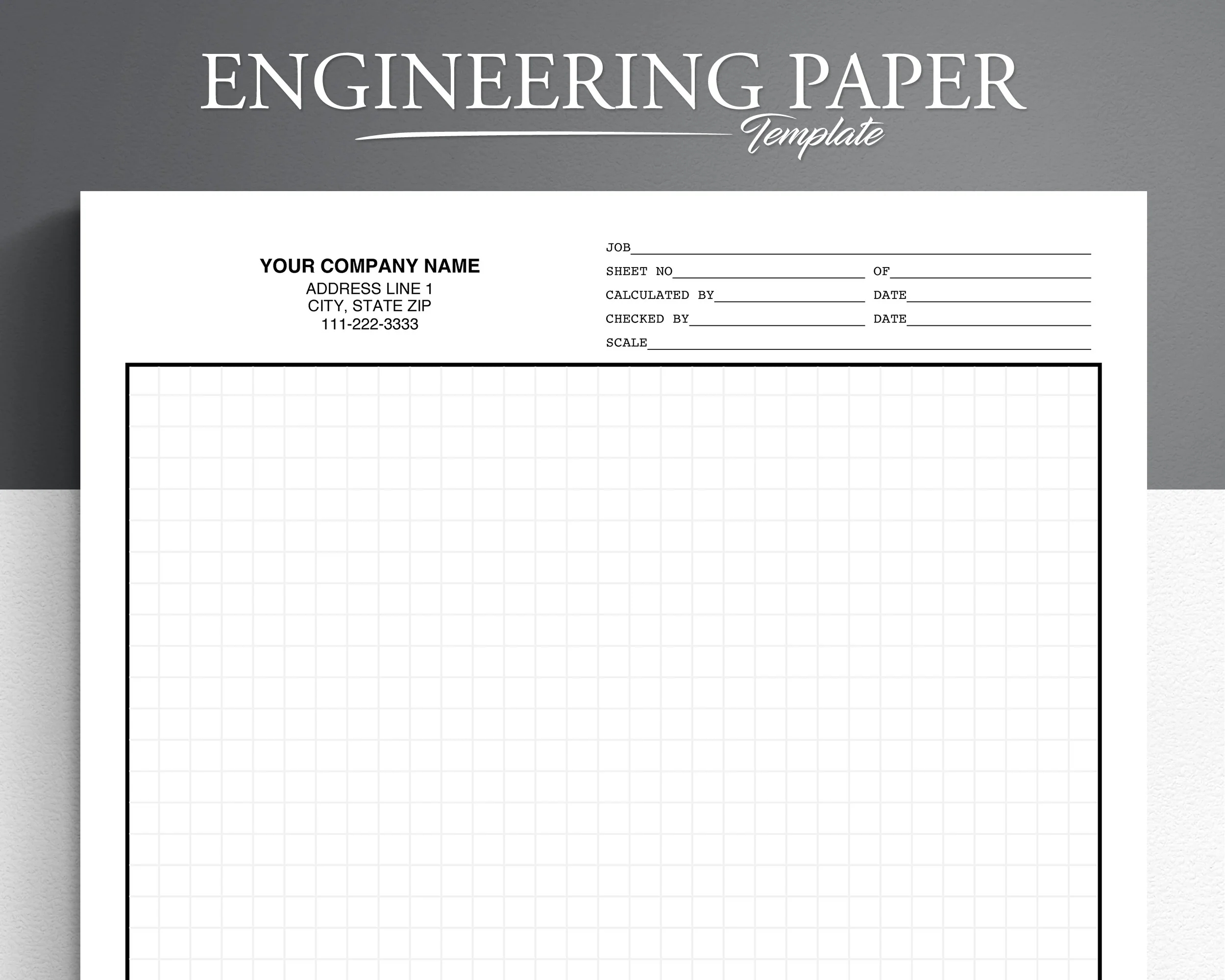 Graph Paper Printable Engineer 10x10